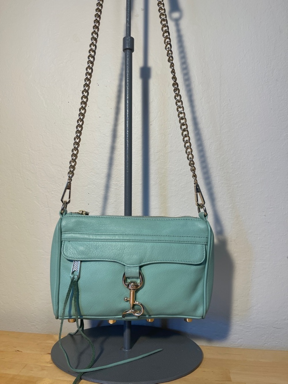 Rebecca Minkoff Mini MAC Leather Crossbody Bag Chain Strap Designer Purse
